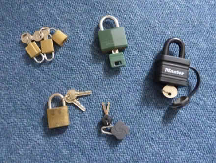 Photo of free 7 padlocks with keys (Cringleford NR4) #1