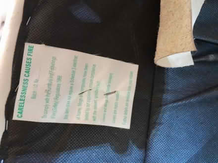 Photo of free Cream leather armchair (Purbrook PO7) #1