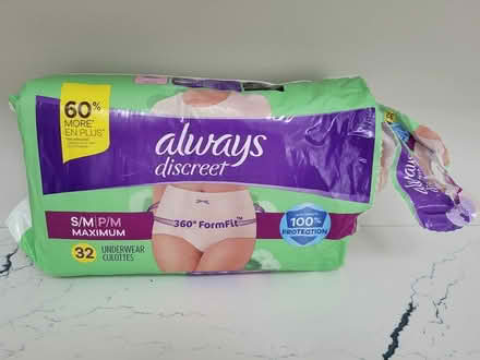 Photo of free Always Discreet Underwear S/M (Ithaca, Ellis Hollow) #1