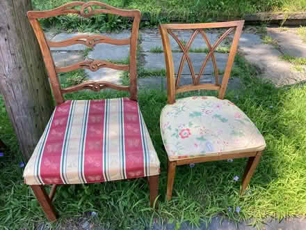 Photo of free 4 wood chairs (Kingston) #2