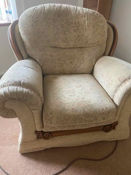 Photo of free Sofa and armchair (Denton) #3