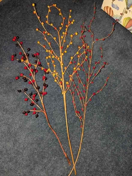Photo of free Decorative Artificial Berry Branches (Hartwood Green PR7) #1