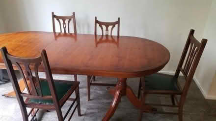 Photo of free Dining table and 4 chairs (CH49) #2