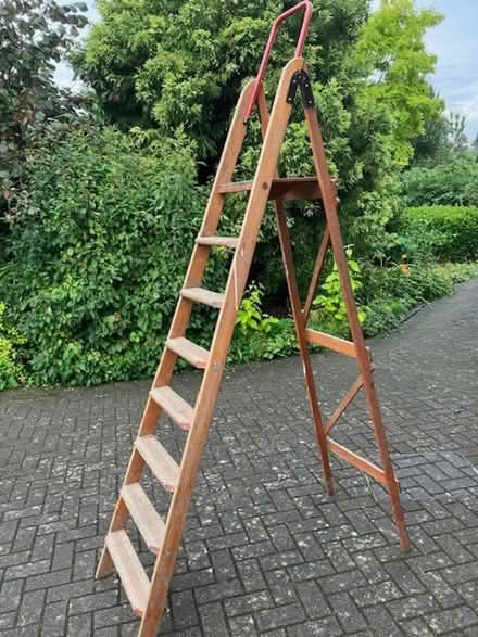 Photo of free Wooden step ladder with platform (Moor Park HA6) #1