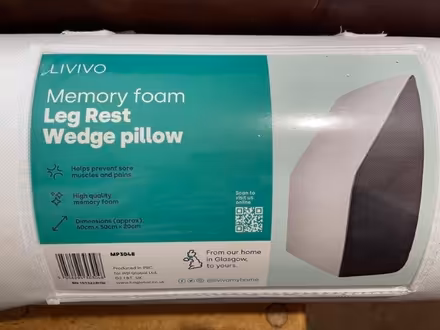 Photo of free Leg wedge pillow (as new) (Whittlesey PE7) #1