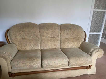 Photo of free Sofa and armchair (Denton) #1