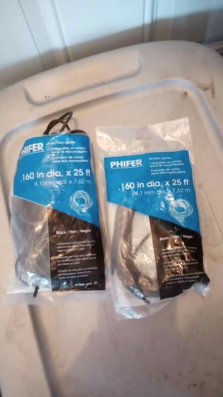 Photo of free Screen Spline 2 bags 25' each (Western Lake Worth) #1