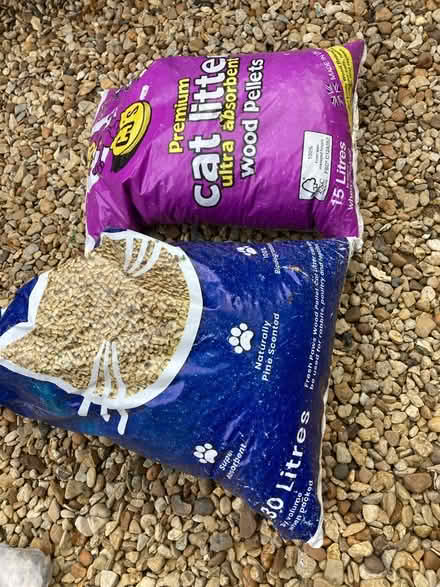Photo of free Wood pellet cat litter (Uley) #1