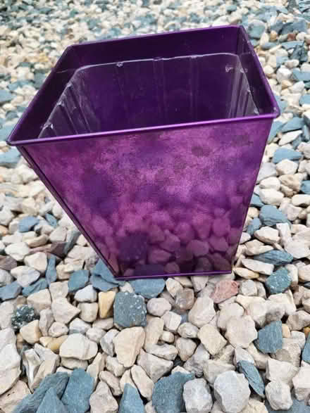 Photo of free Purple plant holder (for indoors) (Upton CH49) #1