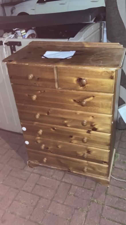 Photo of free Wooden chest of drawers (West Kensington SW6) #1