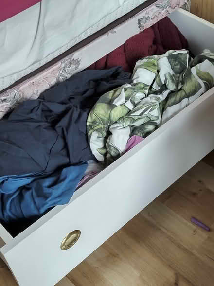 Photo of free Single divan bed base with two storage drawers (Moorlands LA1) #1