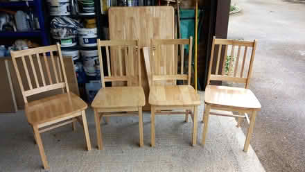 Photo of free Wooden kitchen table and 4 chairs (SG2) #3