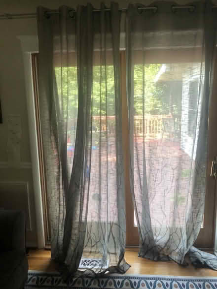 Photo of free long, sheer curtains (96") and rod (West Springfield, VA) #2