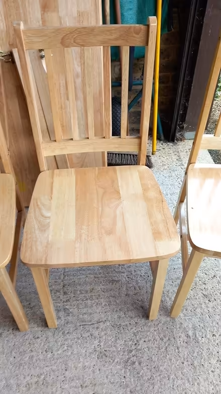 Photo of free Wooden kitchen table and 4 chairs (SG2) #2