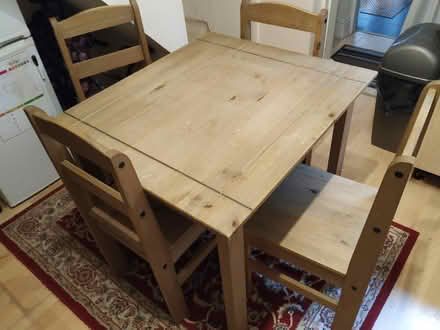 Photo of free Wooden dining table and 4 chairs (Primrose, Lancaster LA1) #2