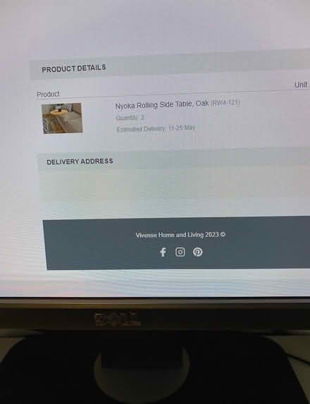 Photo of free 2 rolling side tables (ME16 - Allington) #1