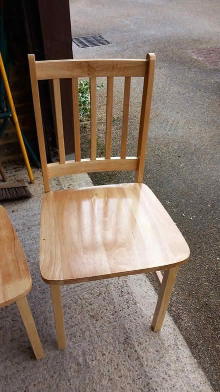 Photo of free Wooden kitchen table and 4 chairs (SG2) #1