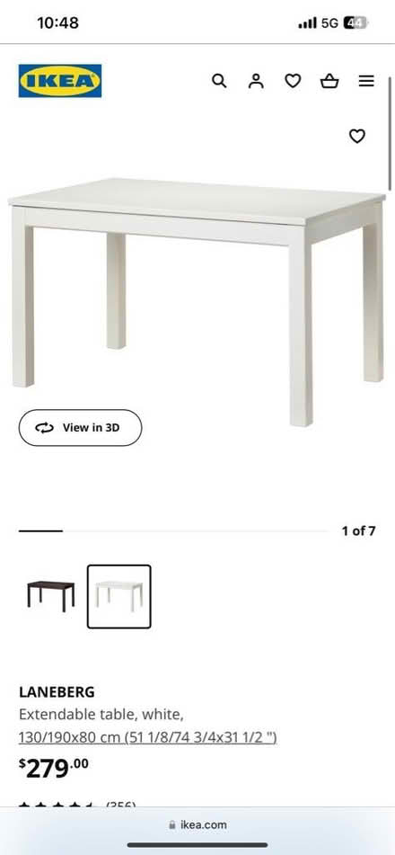 Photo of free White ikea table (Capitol Hill/Navy Yard) #1
