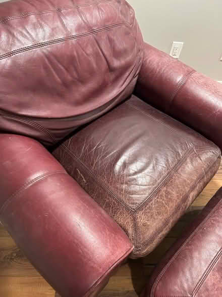Photo of free Leather chair and ottoman (Ballantree, Gloucester Townshi) #1
