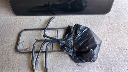 Photo of free Black glass top garden table (SG2) #2