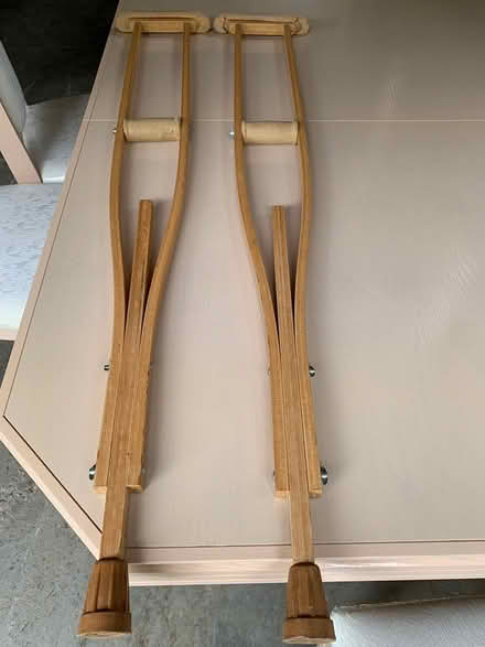 Photo of free Pair of wood crutches (Royal York and Bloor) #1