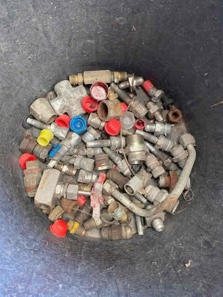 Photo of free Bucket of hydraulic fittings (Wells BA5) #1