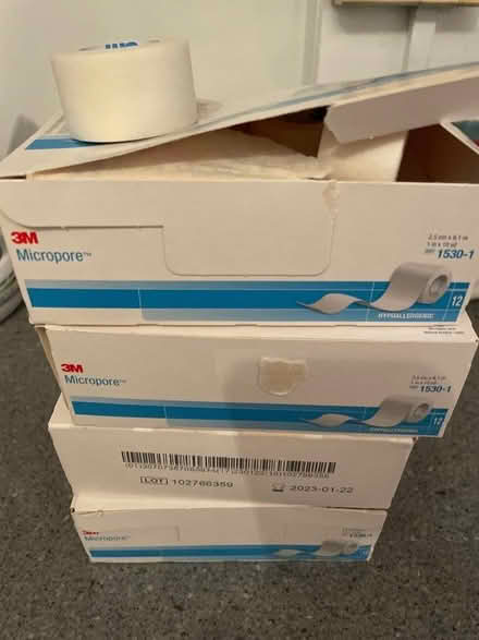 Photo of free 4 boxes of micropore tape (Broughton PR3) #1