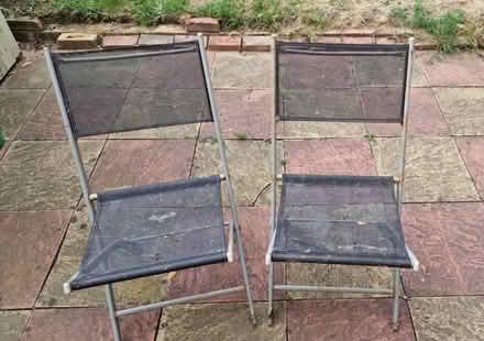 Photo of free 2 foldaway chairs (Lewisham SE13) #1