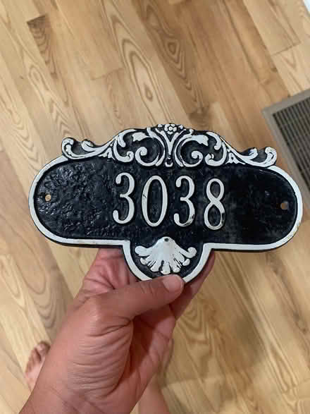 Photo of free 3038 Address Sign (Brewerytown) #1