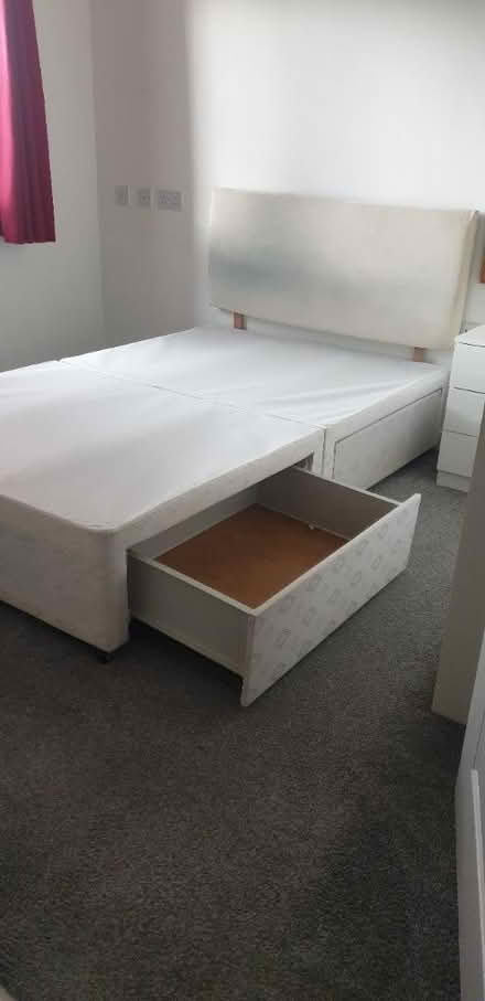 Photo of free Small double bed with headboard (SK14 (Hyde)) #3