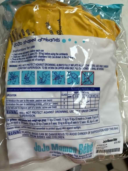 Photo of free Arm bands age 2-6 years (Potters Bar) #2