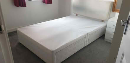 Photo of free Small double bed with headboard (SK14 (Hyde)) #2