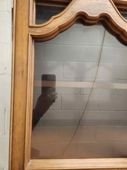 Photo of free Faux wood and metal cabinet (Central Harlem btwn 116 &. 125) #1