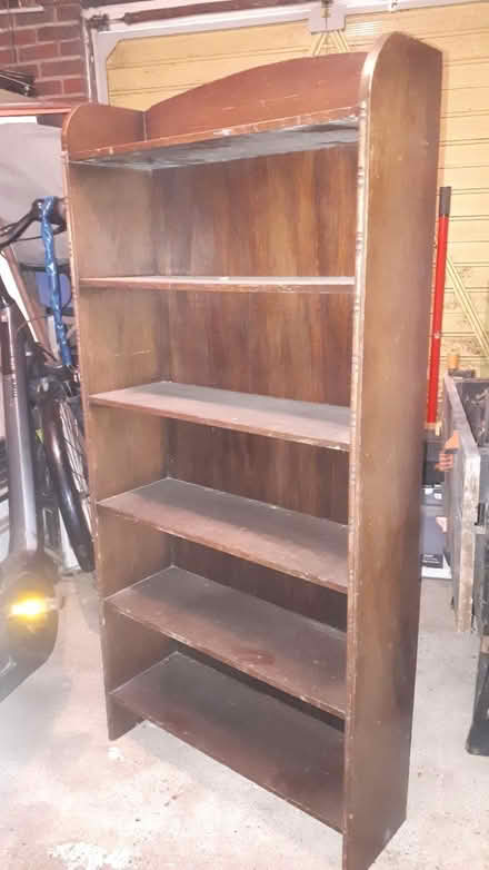 Photo of free Dark wood bookcase (Ringmer BN8) #1