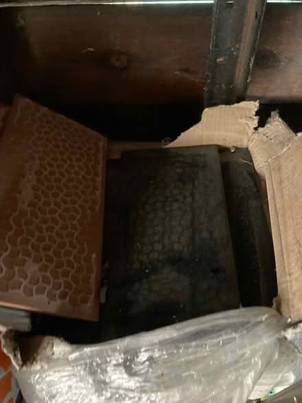 Photo of free Black metro tiles and adhesive (Basford) #2