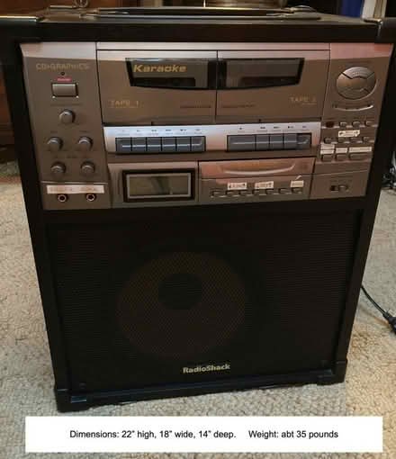 Photo of free Speaker/amp (or karaoke CD player?) (Brunswick/Glenwood Basin) #1