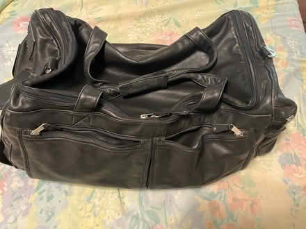 Photo of free Heavy leather luggage bag (Hwy 120 & Hwy 61 area) #1