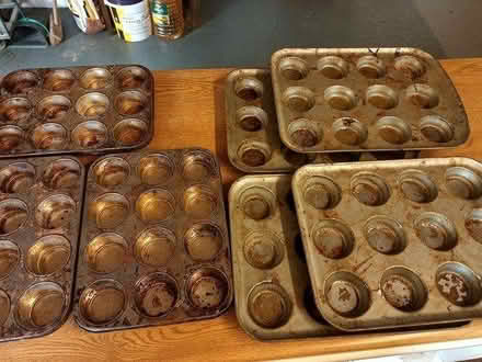 Photo of free 7 Aluminium baking bun trays (Pontefract) #2