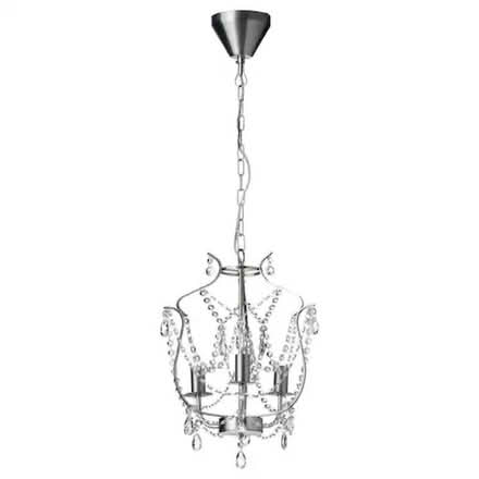 Photo of free IKEA Kristaller Chandelier 3-Armed Silver Ceiling Light (Holmer Green HP15) #1