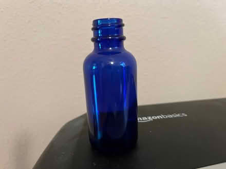 Photo of free 1 oz blue glass bottles (West Alexandria OH) #1