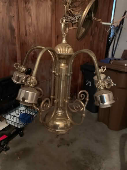 Photo of free Brass chandelier (Marinwood) #2
