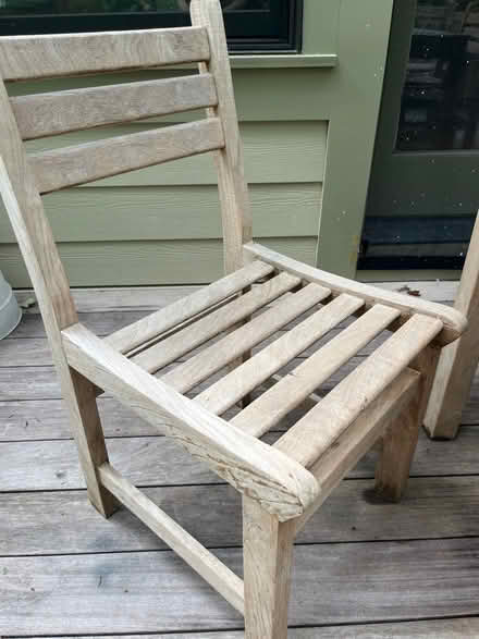 Photo of free Teak table and chairs (Chesterbrook Rd and Albemarle) #3