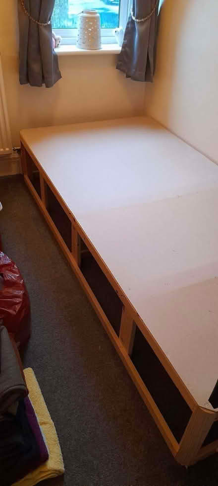 Photo of free Single bed base with head board (Horton Bank BD6) #1