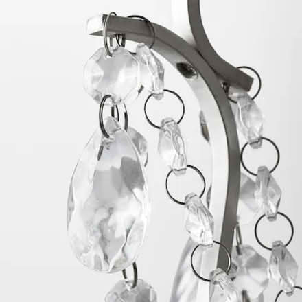 Photo of free IKEA Kristaller Chandelier 3-Armed Silver Ceiling Light (Holmer Green HP15) #3