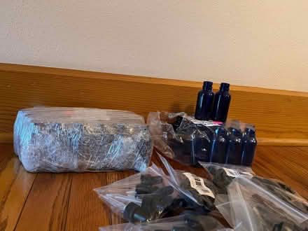 Photo of free 1 oz blue glass bottles (West Alexandria OH) #2