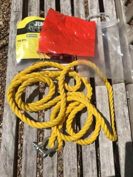 Photo of free 2000 KG POLYPROPYLENE TOW ROPE approx 4m LONG (Prestwick NE20) #1