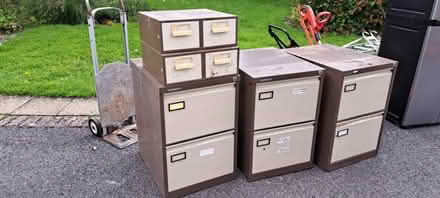 Photo of free Set of metal filing cabinets (Hanging Langford, SP3) #1