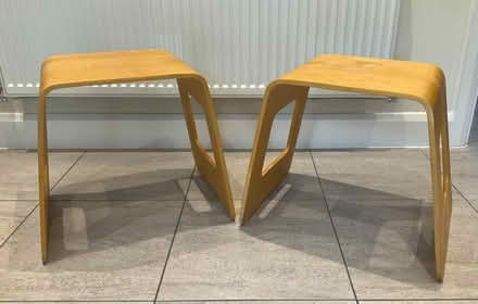 Photo of free Two wooden sidetables (Stroud GL10) #1