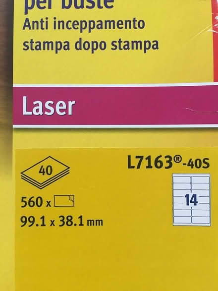 Photo of free AVERY ADDRESS LABELS 99.1 x 38.1mm (LE7 9 Scraptoft) #1