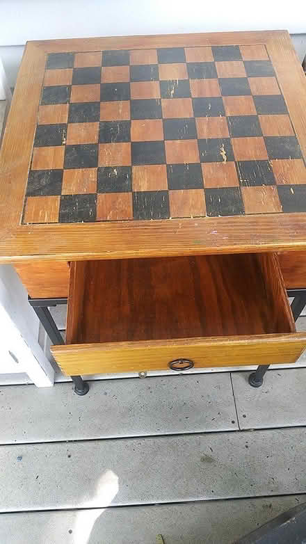 Photo of free Small chess checkers table (Burlington) #2